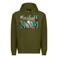 Army Green Baseboll Mom Premium Hoodie - Bettercallsaul