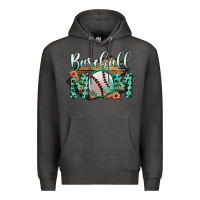 Charcoal Heather Baseboll Mom Premium Hoodie - Bettercallsaul