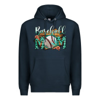 Navy Baseboll Mom Premium Hoodie - Bettercallsaul