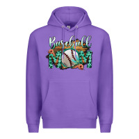 Purple Baseboll Mom Premium Hoodie - Bettercallsaul