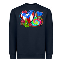 Western Leopard Puerto Rico   Hearts Heavyweight Sweatshirt | Teevron