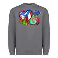 Storm western leopard puerto rico   hearts Heavyweight Sweatshirt - AdoDesignShop