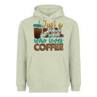 Matcha just a girl who loves coffee Heavyweight Hoodie - BundleAndBundleShop