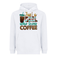 White just a girl who loves coffee Heavyweight Hoodie - BundleAndBundleShop