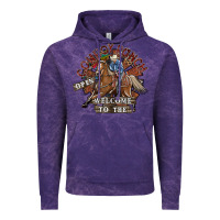 Cloud Purple cowboy ranch Vintage Hoodie - SublimationCraftShop