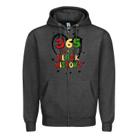 Charcoal Heather 365 days Zipper Hoodie - MaliasSmallBusiness