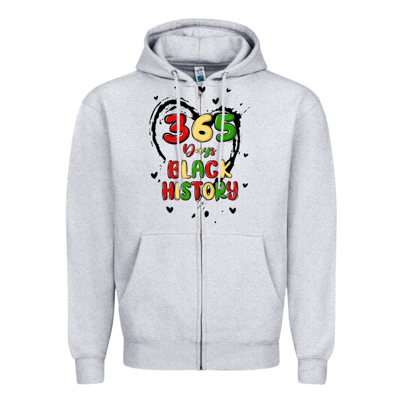 365 Days Zipper Hoodie by MaliasSmallBusiness | Teevron