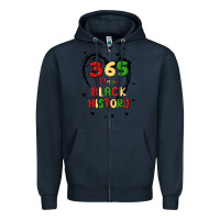 Navy 365 days Zipper Hoodie - MaliasSmallBusiness