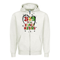 Oatmeal Heather 365 days Zipper Hoodie - MaliasSmallBusiness
