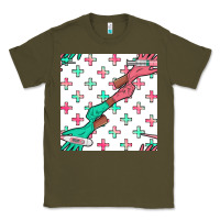 Army Green Nurse Gloves Seamless Pattern Classic Tee - BundleAndBundleShop