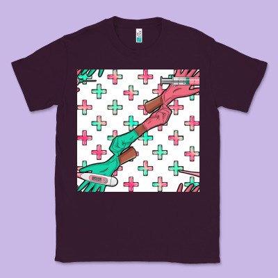 Nurse Gloves Seamless Pattern Classic Tee Designed By Bundleandbundleshop
