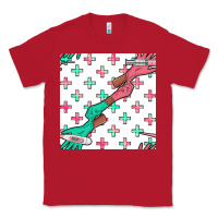 Red Nurse Gloves Seamless Pattern Classic Tee - BundleAndBundleShop