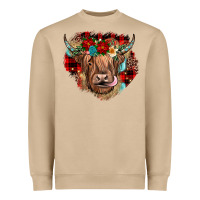 Mushroom christmas cow gemstone Heavyweight Sweatshirt - JahusDesignShop