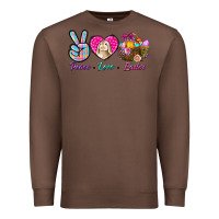 Chestnut Peace Love Easter Premium Sweatshirt - BundleAndBundleShop