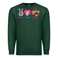 Sports Green Peace Love Easter Premium Sweatshirt - BundleAndBundleShop