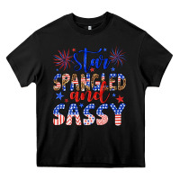 Black star spangled and sassy Heavy Core Tee - Artiststas