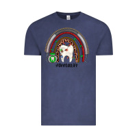 Vintage Denim Christmas dental life rainbow Vintage Tee - JahusDesignShop