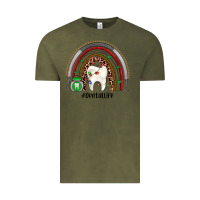 Vintage Olive Christmas dental life rainbow Vintage Tee - JahusDesignShop