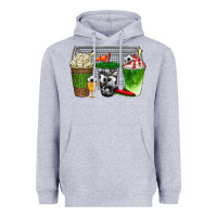 Heather Grey soccer coffee cups bbs Heavyweight Hoodie - BundleAndBundleShop