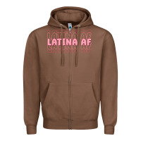Chestnut latina af Zipper Hoodie - MaliasSmallBusiness