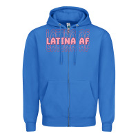 True Royal latina af Zipper Hoodie - MaliasSmallBusiness