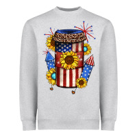 Heather Grey 4th of july coffee cup Heavyweight Sweatshirt - JahusDesignShop