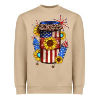 4th Of July Coffee Cup Heavyweight Sweatshirt | Teevron