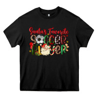 Black santas favorite soccer player Heavy Core Tee - MaliasSmallBusiness