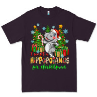 Plum i want a hippopotamus for christmas Premium Tee - Zillion Design Studio