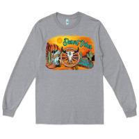 Heather Grey desert vibes Long Sleeve Tee - AdoDesignShop