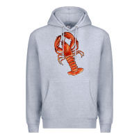 Heather Grey crawfish Premium Hoodie - RanaPortraitStore