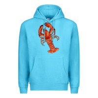 Ocean Blue crawfish Premium Hoodie - RanaPortraitStore