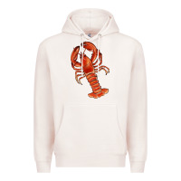 Pale Pink crawfish Premium Hoodie - RanaPortraitStore