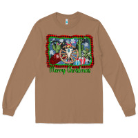 Toasted Coconut merry christmas western bull skull Long Sleeve Tee - AdoDesignShop
