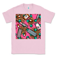 Bubblegum Pink Medicines And Pills Seamless Pattern Classic Tee - BundleAndBundleShop