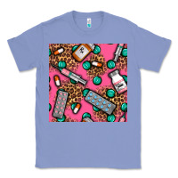 Colony Blue Medicines And Pills Seamless Pattern Classic Tee - BundleAndBundleShop