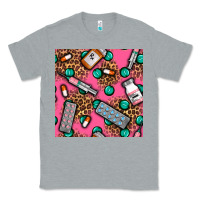 Heather Grey Medicines And Pills Seamless Pattern Classic Tee - BundleAndBundleShop