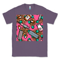 Lavender Medicines And Pills Seamless Pattern Classic Tee - BundleAndBundleShop
