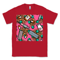 Red Medicines And Pills Seamless Pattern Classic Tee - BundleAndBundleShop