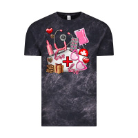 Cloud Black nurse  valentines day love Vintage Tee - AdoDesignShop
