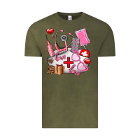 Nurse  Valentines Day Love Vintage Tee | Teevron