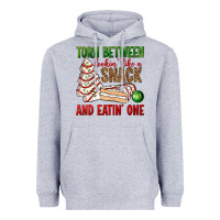 Heather Grey torn between lookin' like a snack and eatin' one bbs Heavyweight Hoodie - BundleAndBundleShop