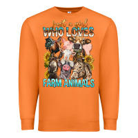Carrot Just A Girl Who Loves Farm Animals Premium Sweatshirt - BundleAndBundleShop