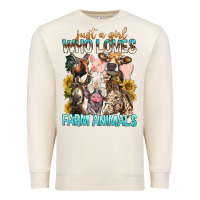 Sandshell Just A Girl Who Loves Farm Animals Premium Sweatshirt - BundleAndBundleShop