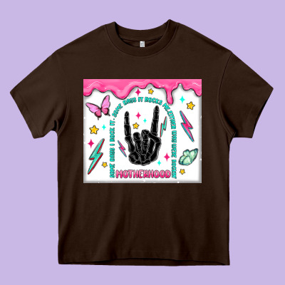 Some Days I Rock It Heavy Core Tee Designed By Maliassmallbusiness