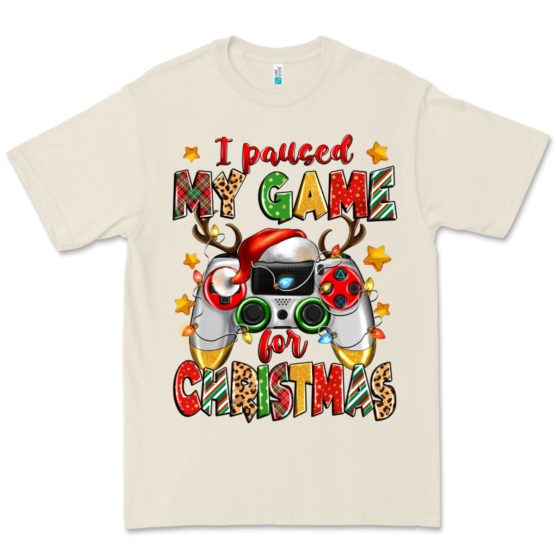I Paused My Game For Christmas Premium Tee by Zillion Design Studio | Teevron
