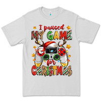 Dove Grey i paused my game for christmas Premium Tee - Zillion Design Studio
