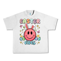 Easter Vibes Smiley Face Urban Heavy Tee | Teevron