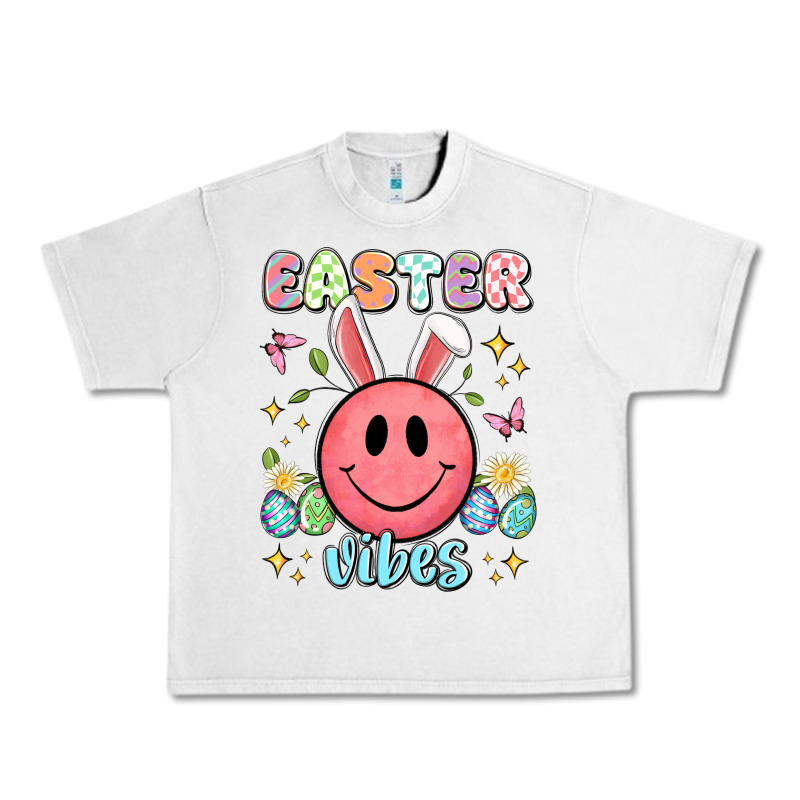 Easter Vibes Smiley Face Urban Heavy Tee by Artiststas | Teevron