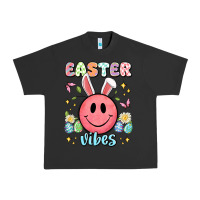 Pigment Black easter vibes smiley face Urban Heavy Tee - Artiststas